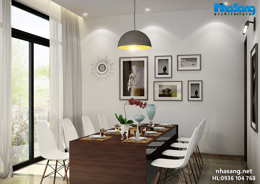 thiết kế nội thất phòng ăn hiện đại